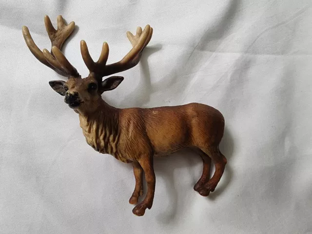 Schleich Red Deer Stag Elk Buck Wildlife Forest Animal Figure 14248 Retired 2002