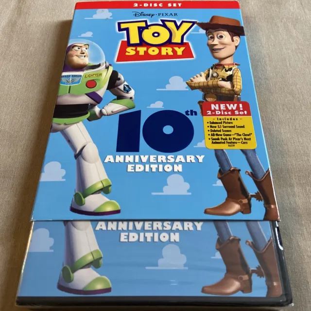 Toy Story (DVD, 2005, 2-Disc Set) 10th Anniversary Edition W/ Slipcover Disney +