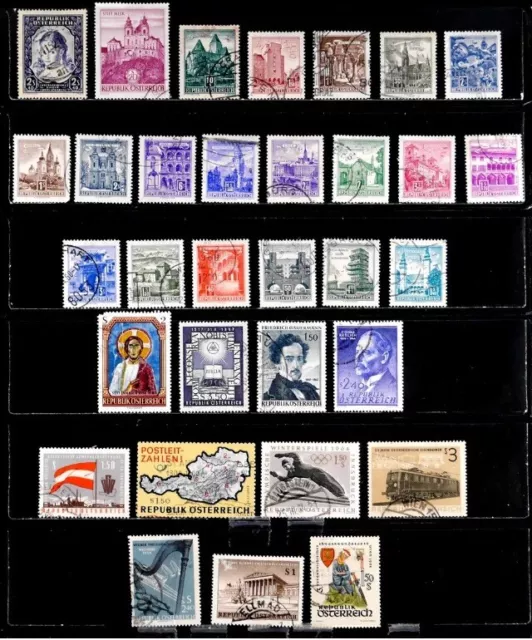 Austria: 1940'S - 60'S Stamps Used ; Briefmarken Gestempelt