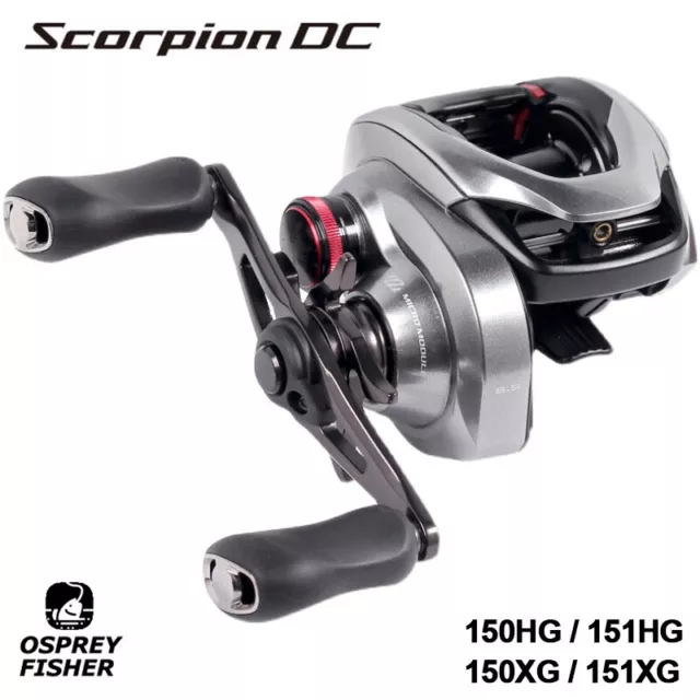 2021 Shimano SCORPION DC Baitcasting Fishing Reel 8BB Low Profile Saltwater Reel