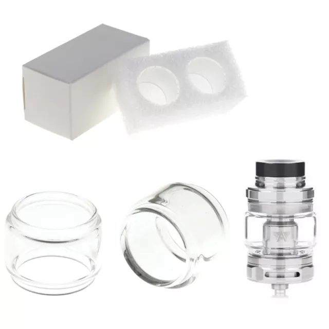 2x Ersatzglas für Geekvape Aegis CERBERUS 5,5ml Tank Glas Pyrex Tube Glastank