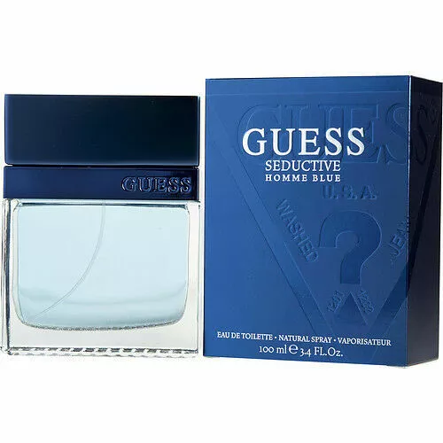 GUESS Seductive Homme Blue 3.4 oz (100 ml) Men's Eau de Toilette Spray - NEW