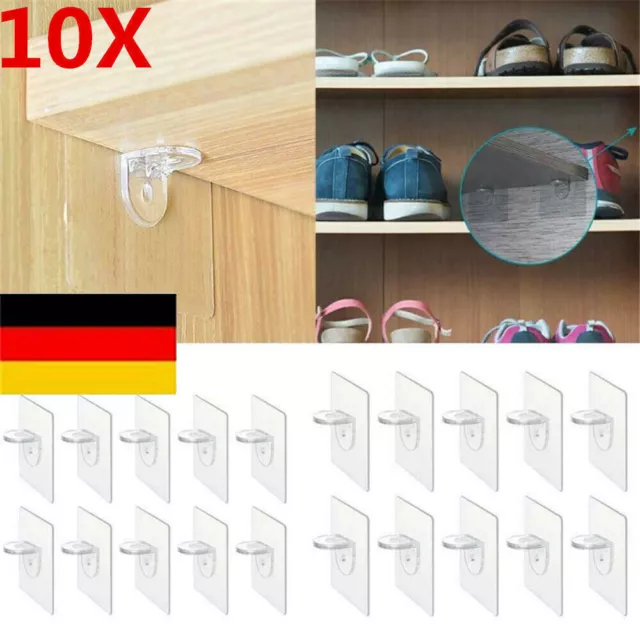 10*Bodenträger Regalbodenträger Regalstifte Regalstütze Nieten Selbstklebend--DE