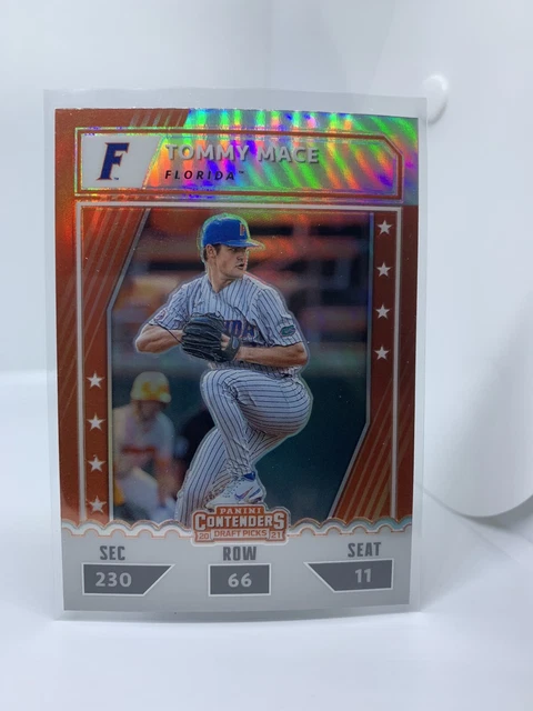 Tommy Mace - 2021 Panini Elite Extra Edition College Tickets Silver Prizm 2