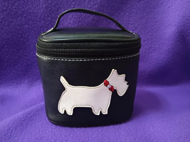 Westie Faux Leather West Highland White Terrier Mini Makeup Travel Case New