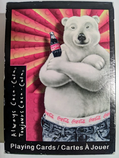 90'S Coke COCA-COLA Large Print Polar Bear Advertising T-Shirt Made in USA Men's XL Vintage /eaa450739