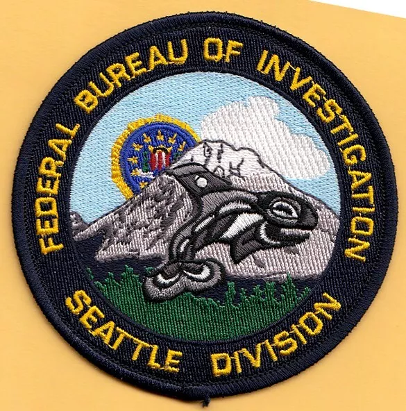 P8 * Gman Fbi Seattle Wa Terror Hrt Police Patch Agent Swat Taskforce Federal
