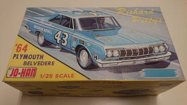 Jo-Han 1964 R.petty Plymouth Belvedere - Modellsatz 1/25 Sammlung Set