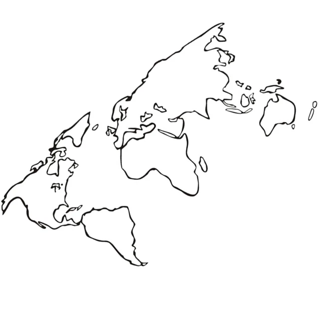 Adesivo Da Parete 3D Effetto Specchio - Mappa Del Mondo In Acrilico Argento (120x60 Cm) Per Soggiorno O Camera