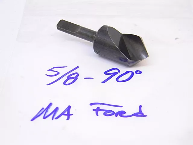 USED M.A. FORD SINGLE FLUTE HSS COUNTERSINK 5/8" x 90° (SHANK: 1/4")