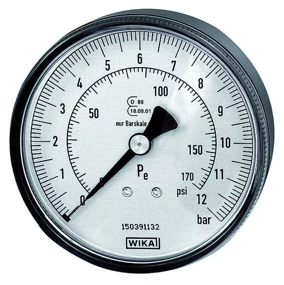 RIEGLER Manometer für Handreifenfüllmesser Standard Ø 80 mm, ungeeicht, Anschlus