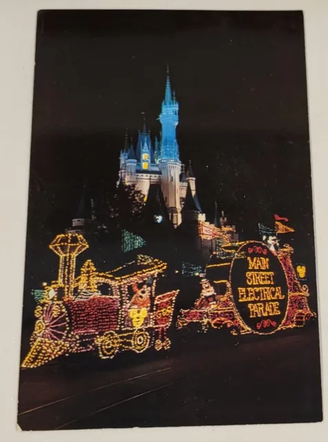 Postal de Walt Disney World; Main Street Electrical Parade; no enviada por correo