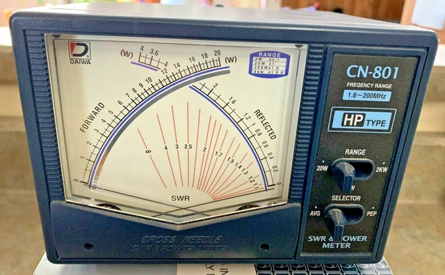 Pre-Owned DAIWA CN-801 Cross Needle SWR & Power Meter, in Box 2