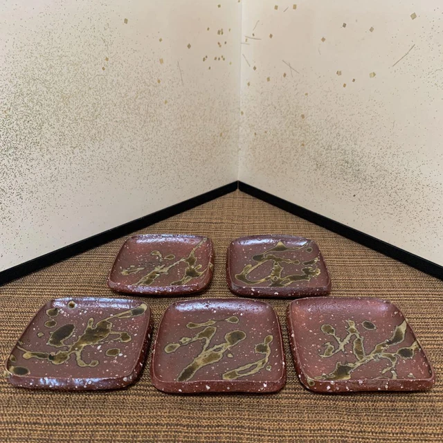Shigaraki Ware Small Plates Pieces Rakusai Takahashi