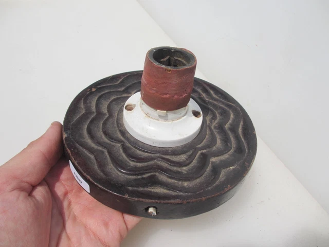 Vintage Carved Wooden Ceiling Light Holder Hook Hanger Bracket Rose Old Wood 6"W
