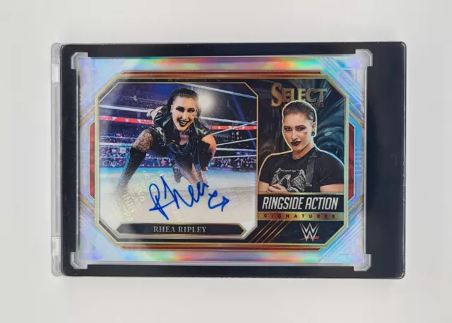 Rhea Ripley Ringside Action Prizm Autograph / Panini Select WWE 2023