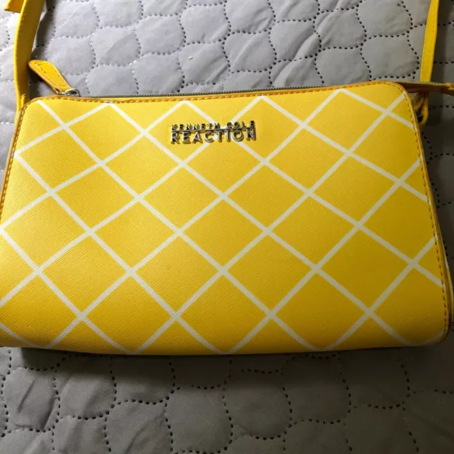 Very Nice REDUCED!!!Kenneth Cole Reaction Lemon Yellow Shoulder Bag