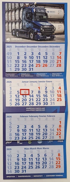 4 Monats Wandkalender online kaufen