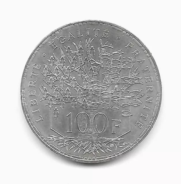 monnaie de 100 FRANCS Argent PANTHEON 1995 - SUP à FDC Très RARE 2