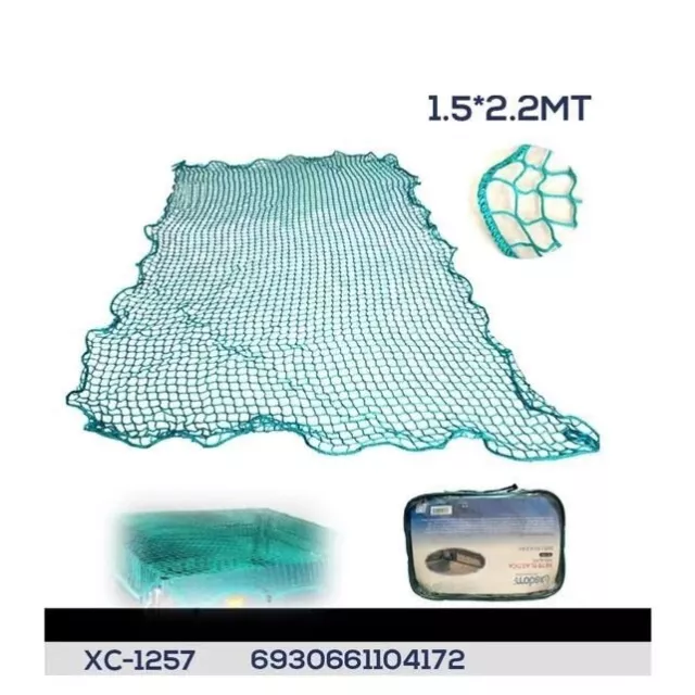 Telo di Protezione Rete di Copertura Elastica per Rimorchio 1,5x2,2mt wis