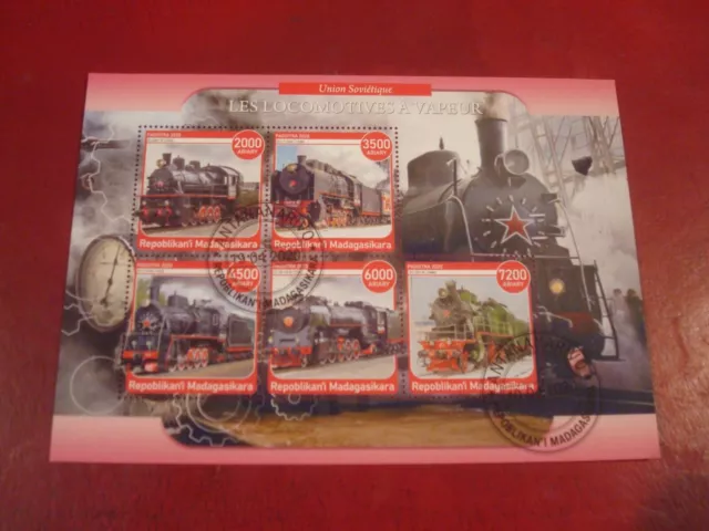 Madagascar - 2020 Steam Trains Ii - Minisheet - Unmounted Used Miniature Sheet