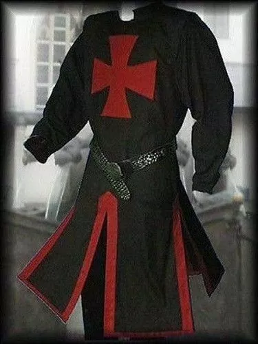 Abito Medievale - Rievocazione Tunica Cavalieri Templari Costume LARP