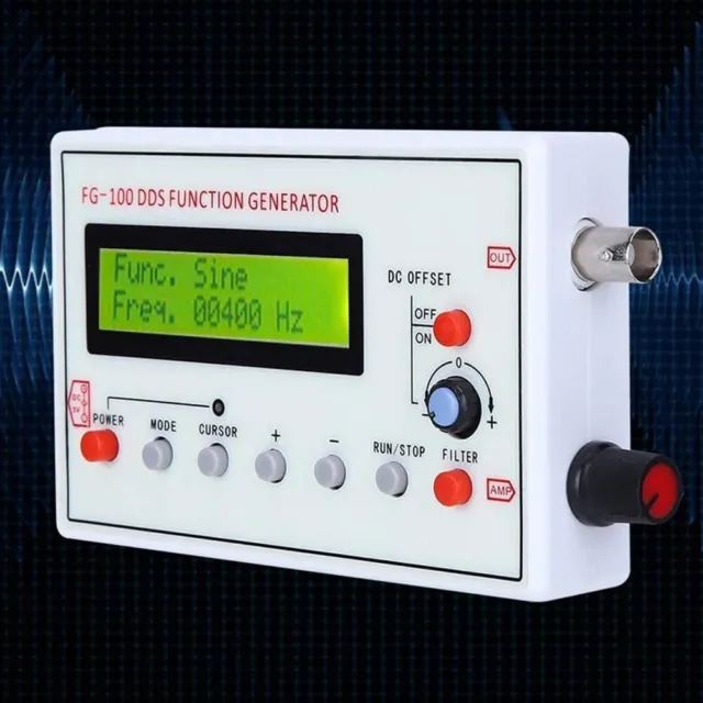 FG100 DDS Generatore di segnali funzione per test di frequenza e debug