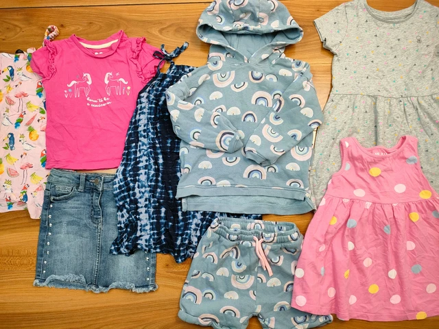 {B41} girls 2-3 years summer bundle dress t-shirt skirt outfit NEXT F&F George