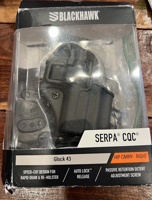 Blackhawk SERPA CQC HIP CARRY RIGHT Concealment Holster Matte Finish Glock 43- H