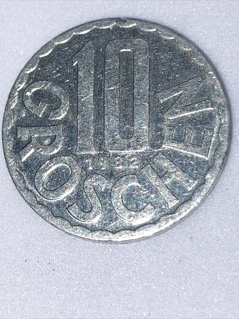 Austria - 10 Groschen Aluminium Coin - 1982