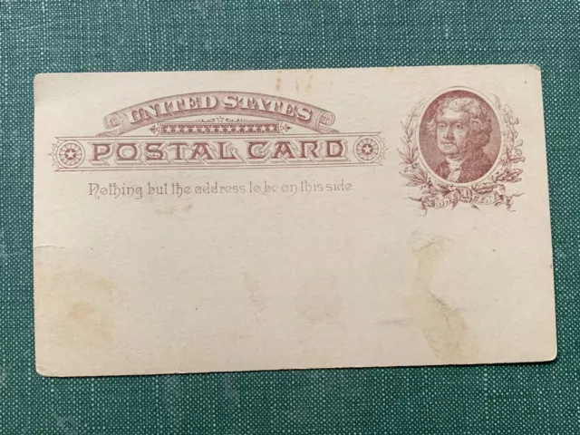 1880s WELLSBORO PA TIOGA AD POSTAL CARD APPLES !! UNUSED POSTCARD FRUIT JL WHITE