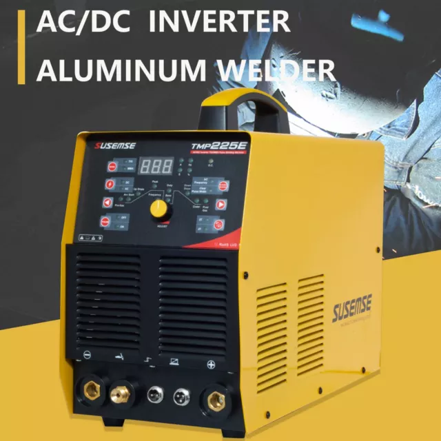 Pulse TIG 225Amp AC/DC Aluminum Welder Machine Hight Frequancy Start Inverter