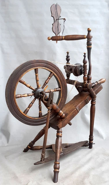 ANTIGUA RUEDA GIRATORIA PESADA ÚNICA con una base similar en forma de violín