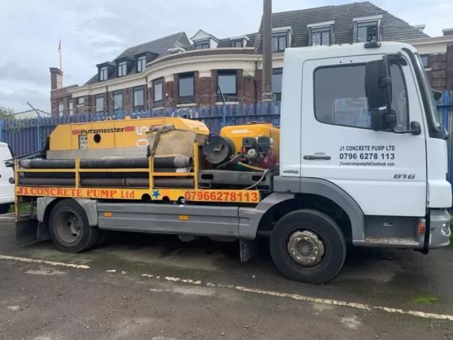 concrete pump truck