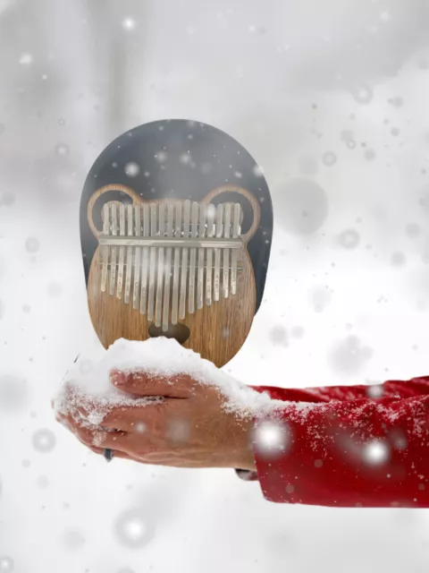 AKLOT Kalimba 17 Schlüssel Marimba Daumen Klavier Massivholz Finger Piano Mbira