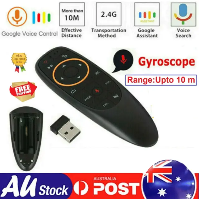 NEW Smart Voice Remote Control 2.4GHz Wireless For Air Mouse Tv Laptop Projector