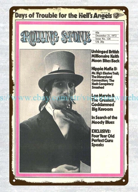 1972 Keith Moon The Who rolling stone metal tin sign nice wall decor