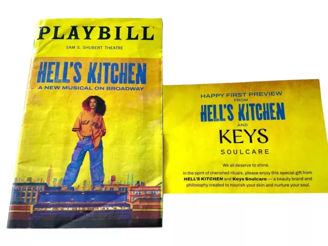 2024 Hell's Kitchen The Musical Playbill Alicia Keys Broadway New York + Bonus