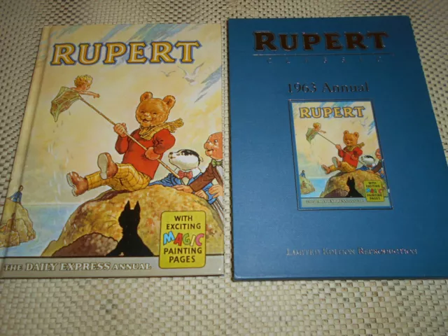 Rupert 1963 Annual. Limited edition. Facsimile in slipcase. As new with COA.