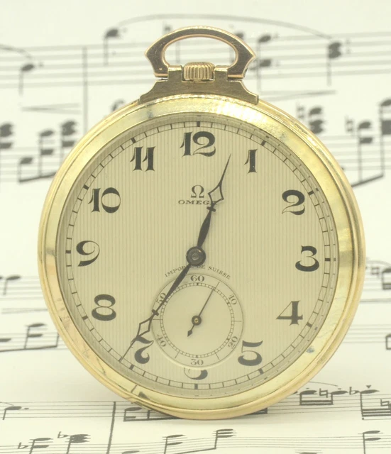Montre à Gousset Art Déco Argenté Vers 1930 - Richement Décorée - Remontage Manuel - Occasion Fonctionnelle