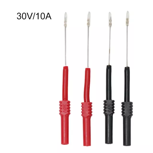 4PCS flexible Testsonden für #30V / #10A Automobilüberbrückungsprüfungen