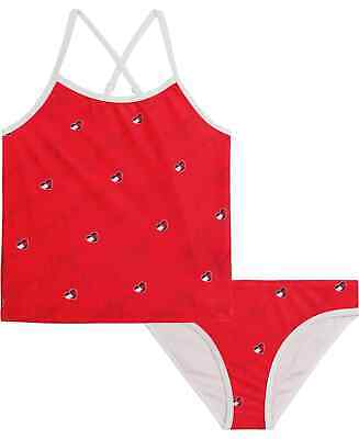 Tommy Hilfiger Little Girls Tonal Script Navy Tankini Swimsuit Size 6 NWT