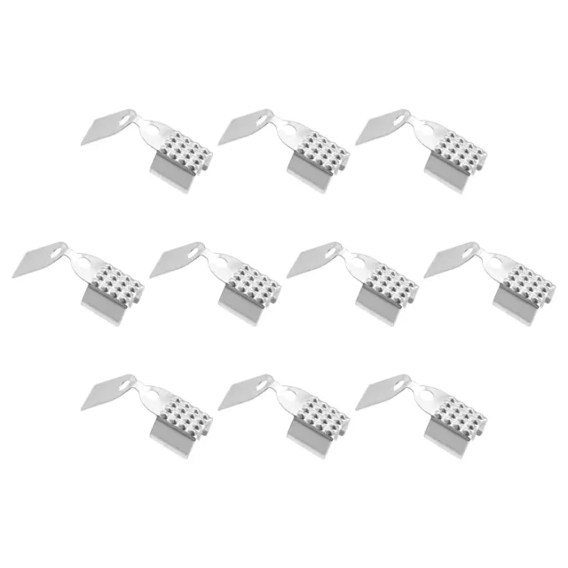Fold Over Crimp Cord Ends, 4mm End Cap Clasps for DIY (100Pcs, Silver Tone)
