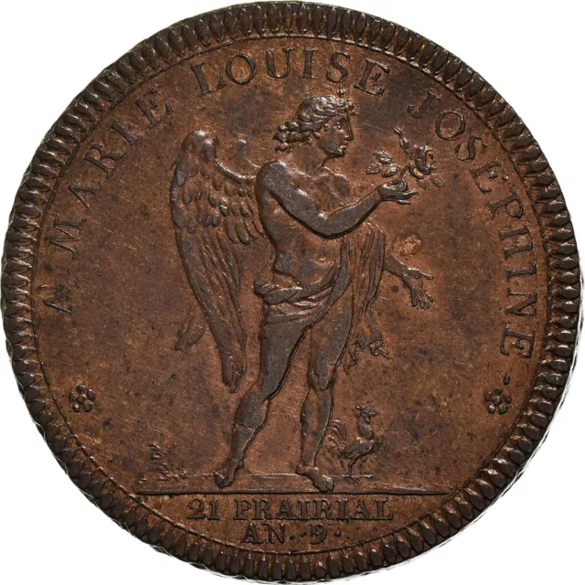 [#868128] France, Médaille, Louis et Marie-Louise d'Étrurie, An 9 (1801), SUP, B