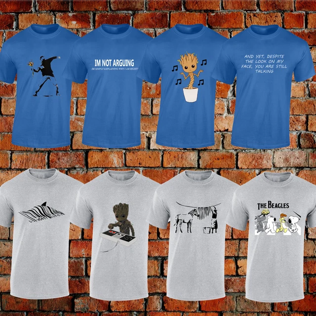 Magliette Divertenti Da Uomo Scherzo Commedia Design Idea Regalo Rude Papà Banksy Top Regalo