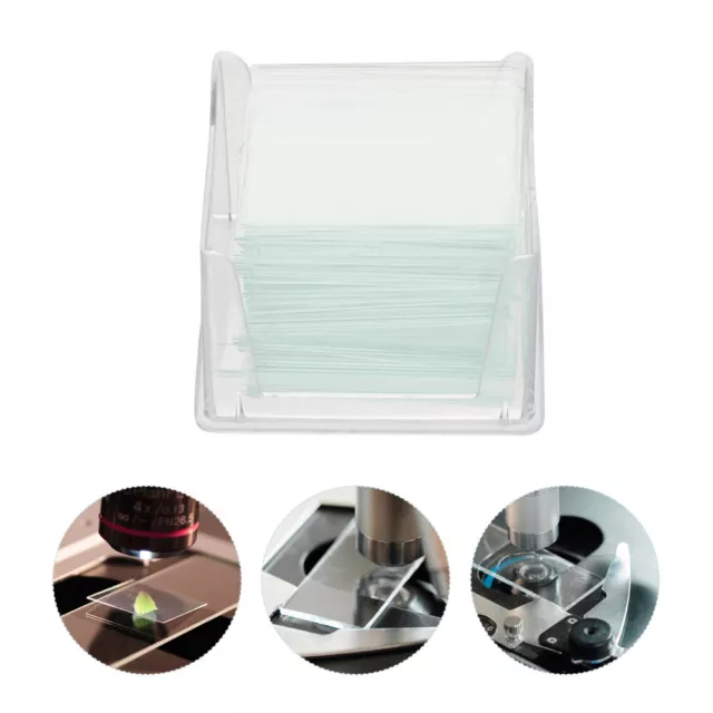 1000 Pcs/10 Microscope Slides and Covers with Specimens Slip Square