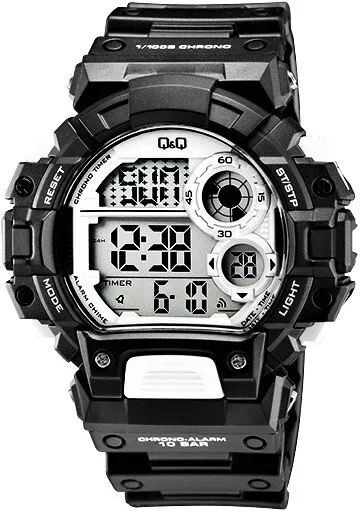 Männer Armbanduhr Herren Silikon Uhr  Digital Sport Watch 10 ATM Q&Q by Citizen