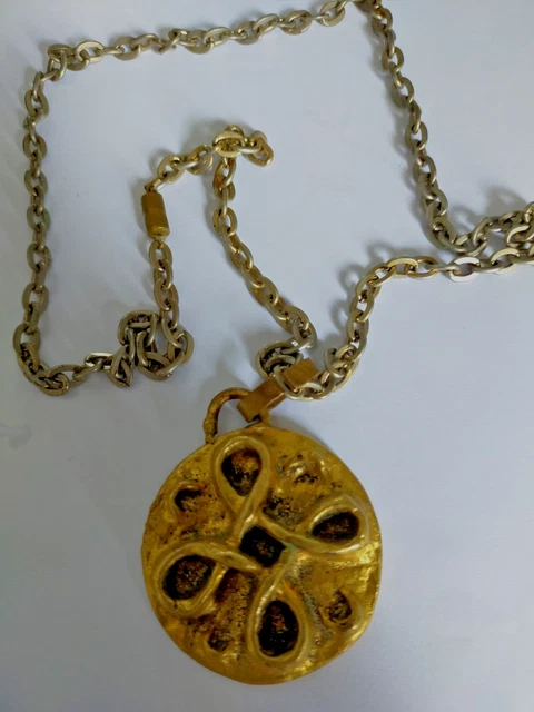 Collier Vintage Yvonne Tindas Paris Années 1950 - Bronze, Travail D'artiste