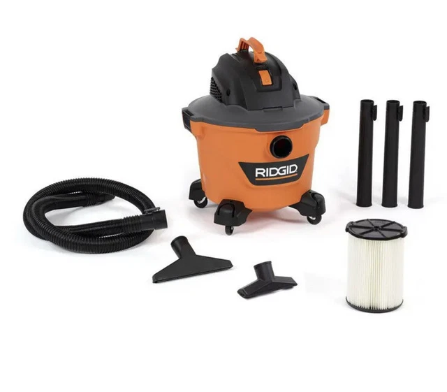 RIDGID 9 Gal. 4.25-Peak HP NXT Wet Dry Shop Vacuum with Filter, Hose and