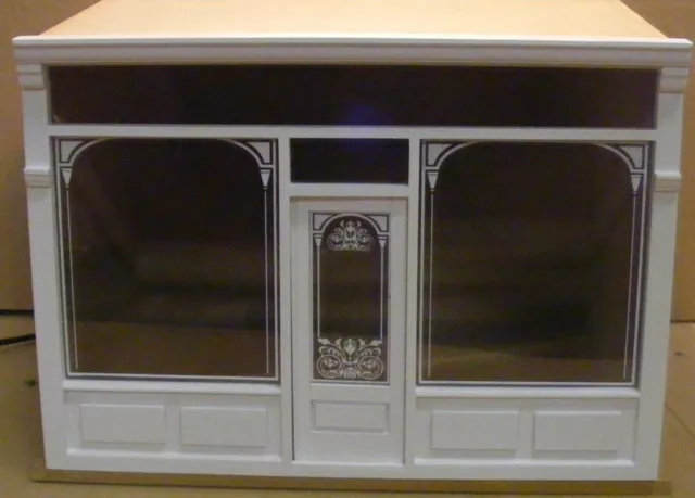 Scatola da camera confezione piatta con un Tumdee anteriore dipinto di bianco scala 1:12 bambole casa con
